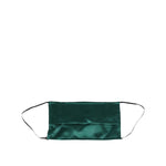 Dolce & Gabbana Green Silk Pleated Elastic Ear Strap Face Mask SMY11245