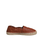 Dolce & Gabbana Maroon Woven Leather Men Espadrille Shoes MV6628-41