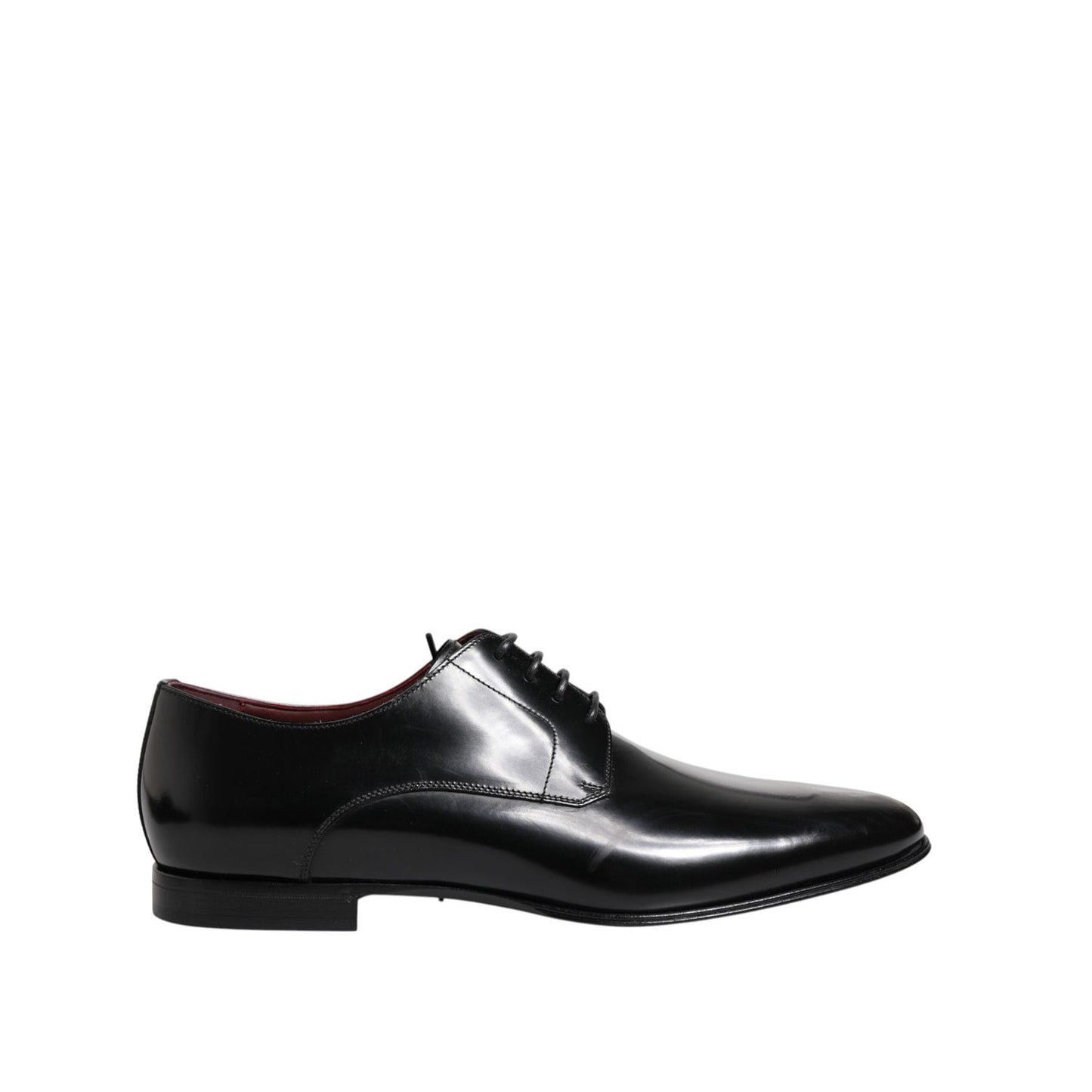 Dolce & Gabbana Men Dress Black Calfskin Leather Derby Shoes MV7983-41.5