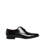 Dolce & Gabbana Men Dress Black Calfskin Leather Derby Shoes MV7983-41.5