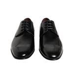 Dolce & Gabbana Men Dress Black Calfskin Leather Derby Shoes MV7983-41.5