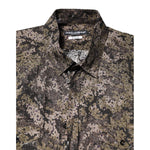 Dolce & Gabbana Multicolor Camouflage Button Down GOLD Shirt TSH90453-37