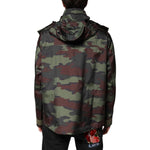 Dolce & Gabbana Multicolor Camouflage Button Hooded Jacket JKT4140-54