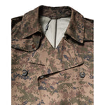 Dolce & Gabbana Multicolor Camouflage Double Breasted Coat Jacket JKT4143-54