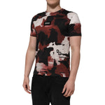 Dolce & Gabbana Multicolor Camouflage Men Crew Neck T-shirt TSH90499-44
