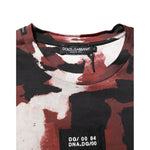 Dolce & Gabbana Multicolor Camouflage Men Crew Neck T-shirt TSH90499-44