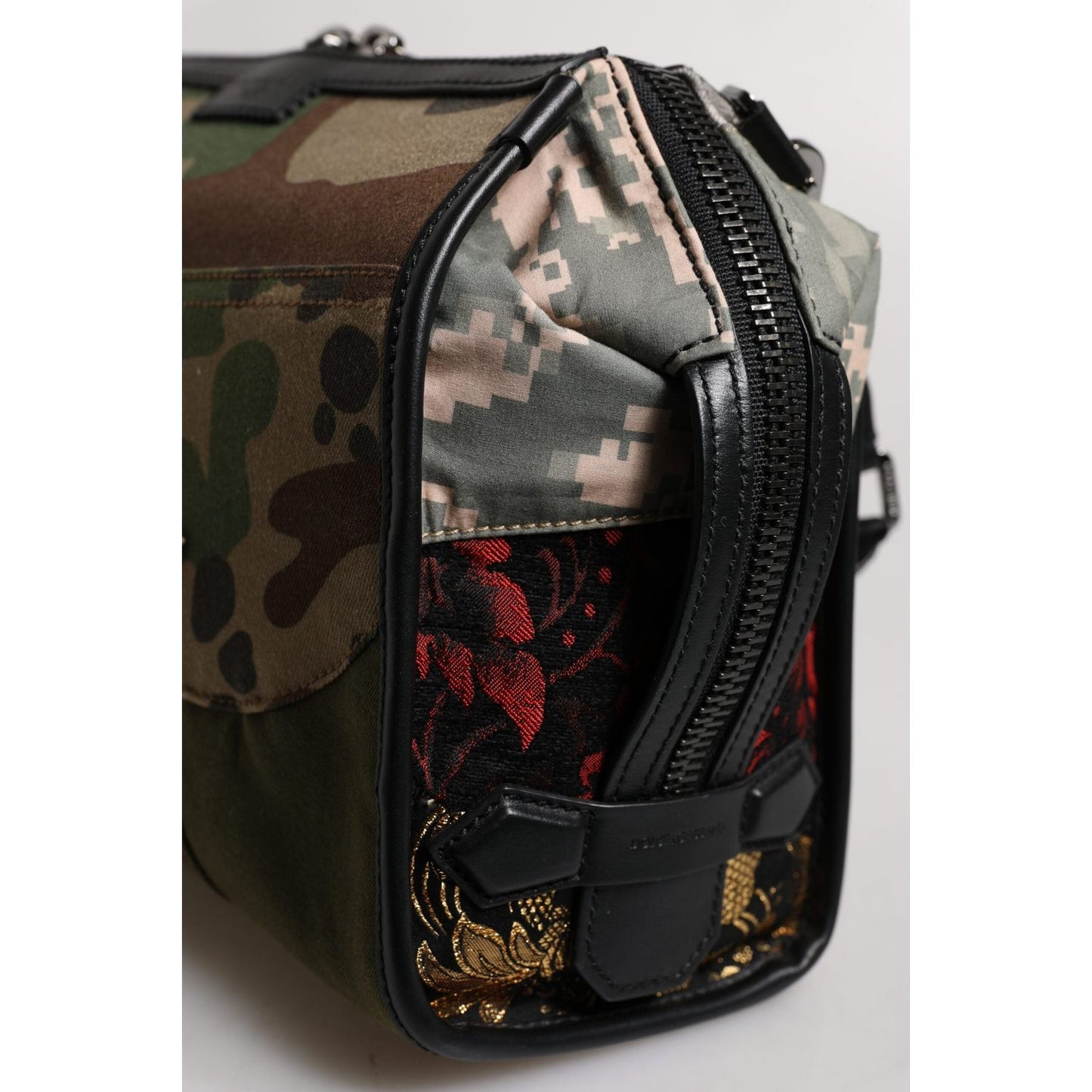 Dolce & Gabbana Multicolor Camouflage Patchwork Crossbody Bag BAG4318