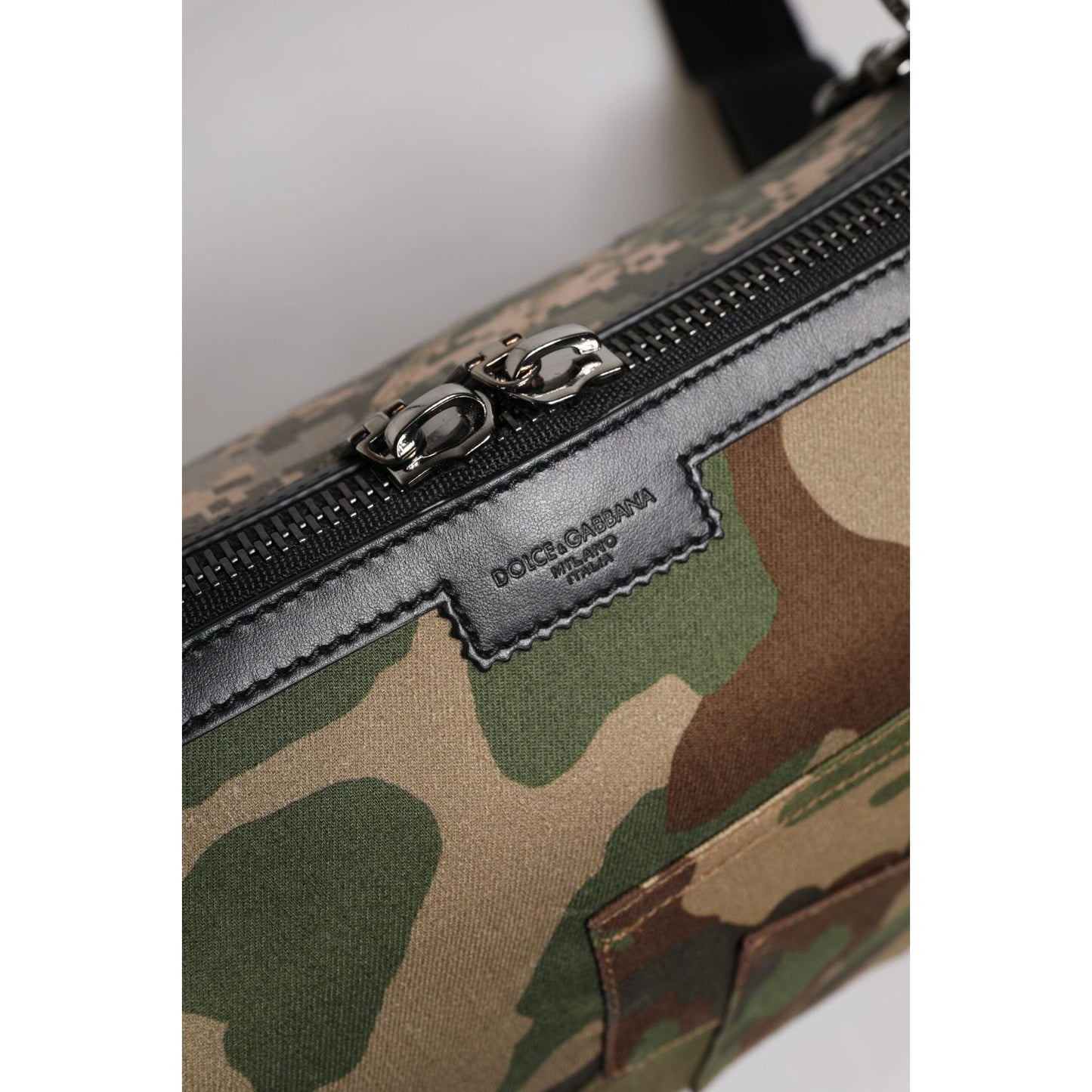 Dolce & Gabbana Multicolor Camouflage Patchwork Crossbody Bag BAG4318
