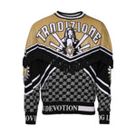 Dolce & Gabbana Multicolor Cotton Crew Neck Pullover Sweater TSH90293-46