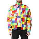 Dolce & Gabbana Multicolor Cotton Full Zip Men Biker Jacket JKT4131-52