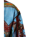 Dolce & Gabbana Multicolor Cotton Linen Temple Print T-shirt TSH91305-52