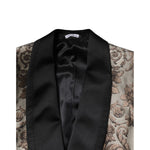 Dolce & Gabbana Multicolor Jacquard Single Breasted 3 Piece Suit KOS2275-46
