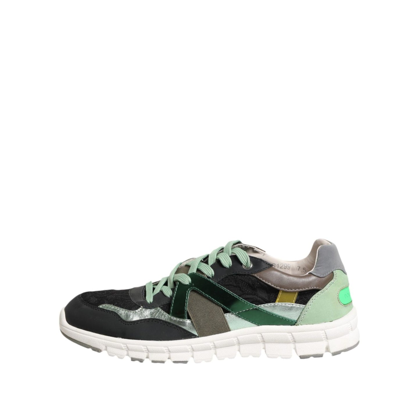 Dolce & Gabbana Multicolor Lace Up Low Top Sneakers Shoes MV7318-41.5