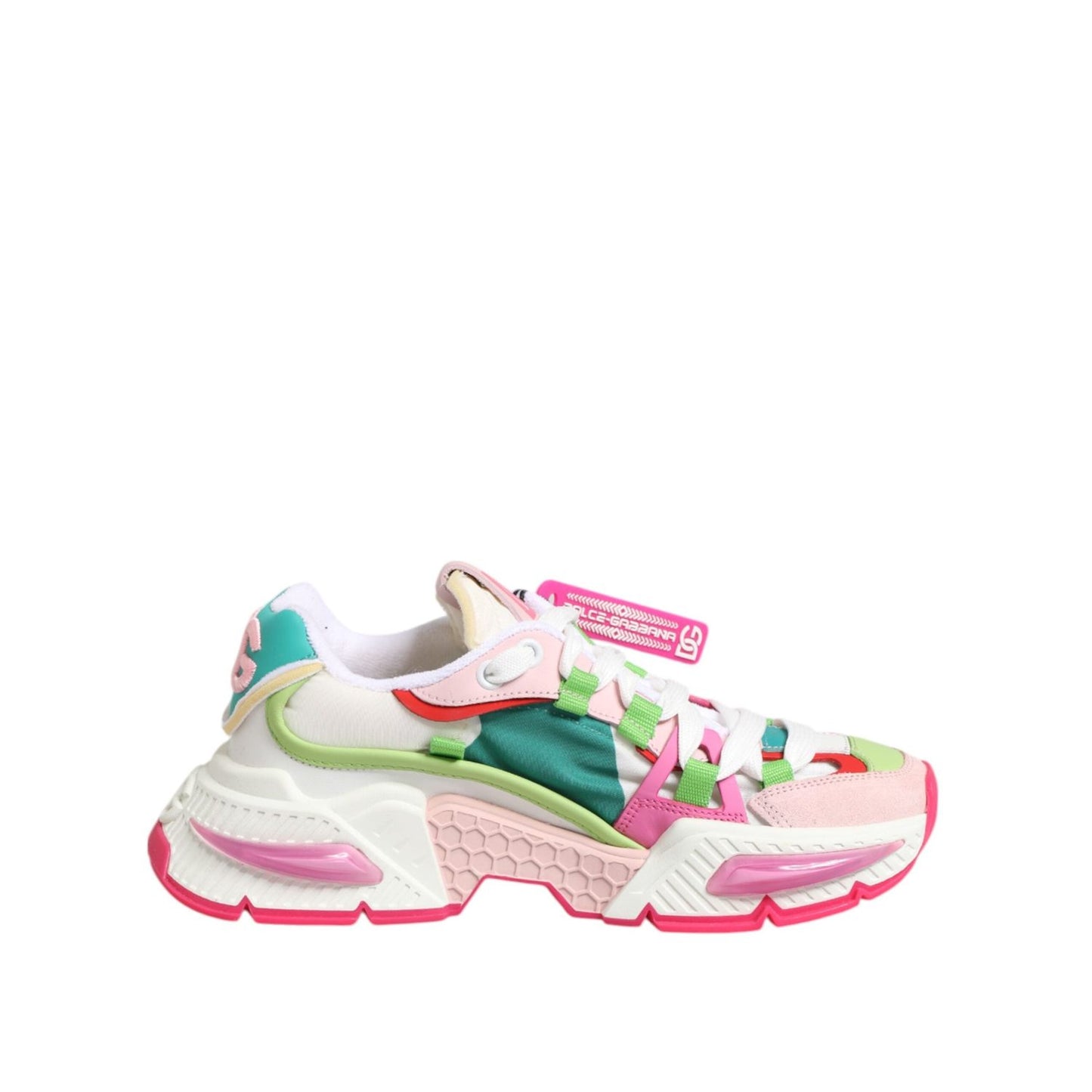 Dolce & Gabbana Multicolor Leather Airmaster Low Top Sneaker Shoes LA12856-35