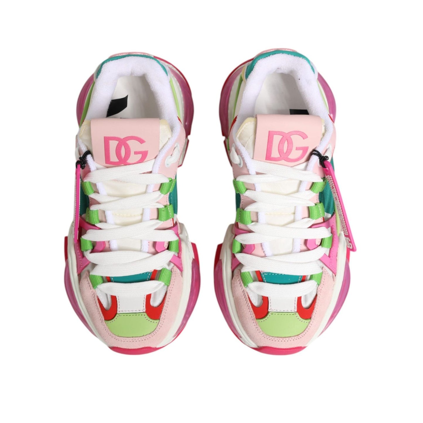 Dolce & Gabbana Multicolor Leather Airmaster Low Top Sneaker Shoes LA12856-35