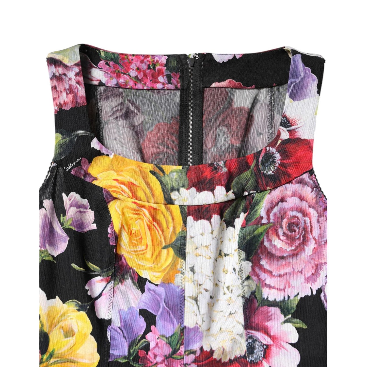 Dolce & Gabbana Multicolor Ortensia Patchwork Sheath Dress DR281256-38