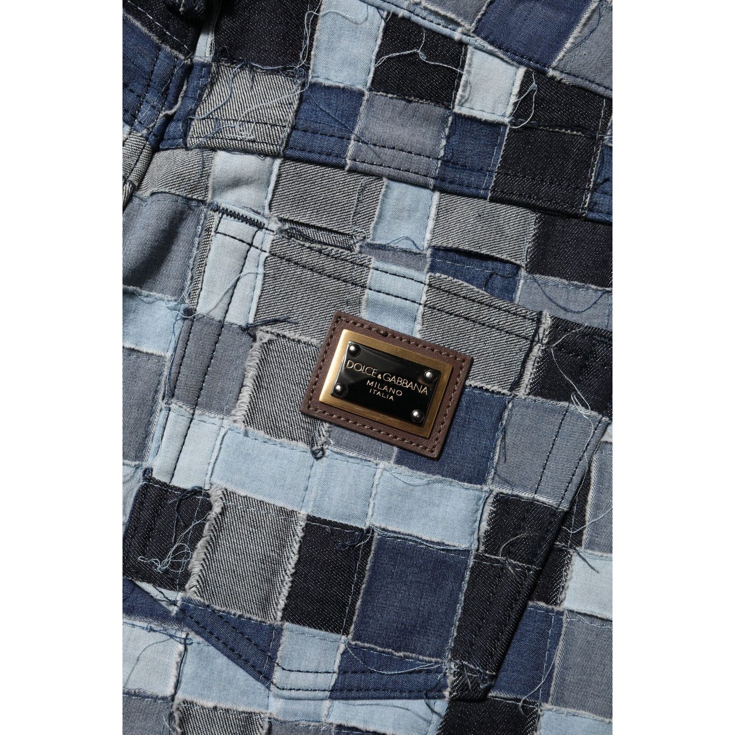 Dolce & Gabbana Multicolor Patchwork Skinny Denim Jeans PAN74598-40