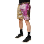 Dolce & Gabbana Multicolor Playing Card Camouflage Shorts Swimwear BIK1623-4