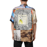 Dolce & Gabbana Multicolor Printed Casual Short Sleeve Shirt TSH90795-41
