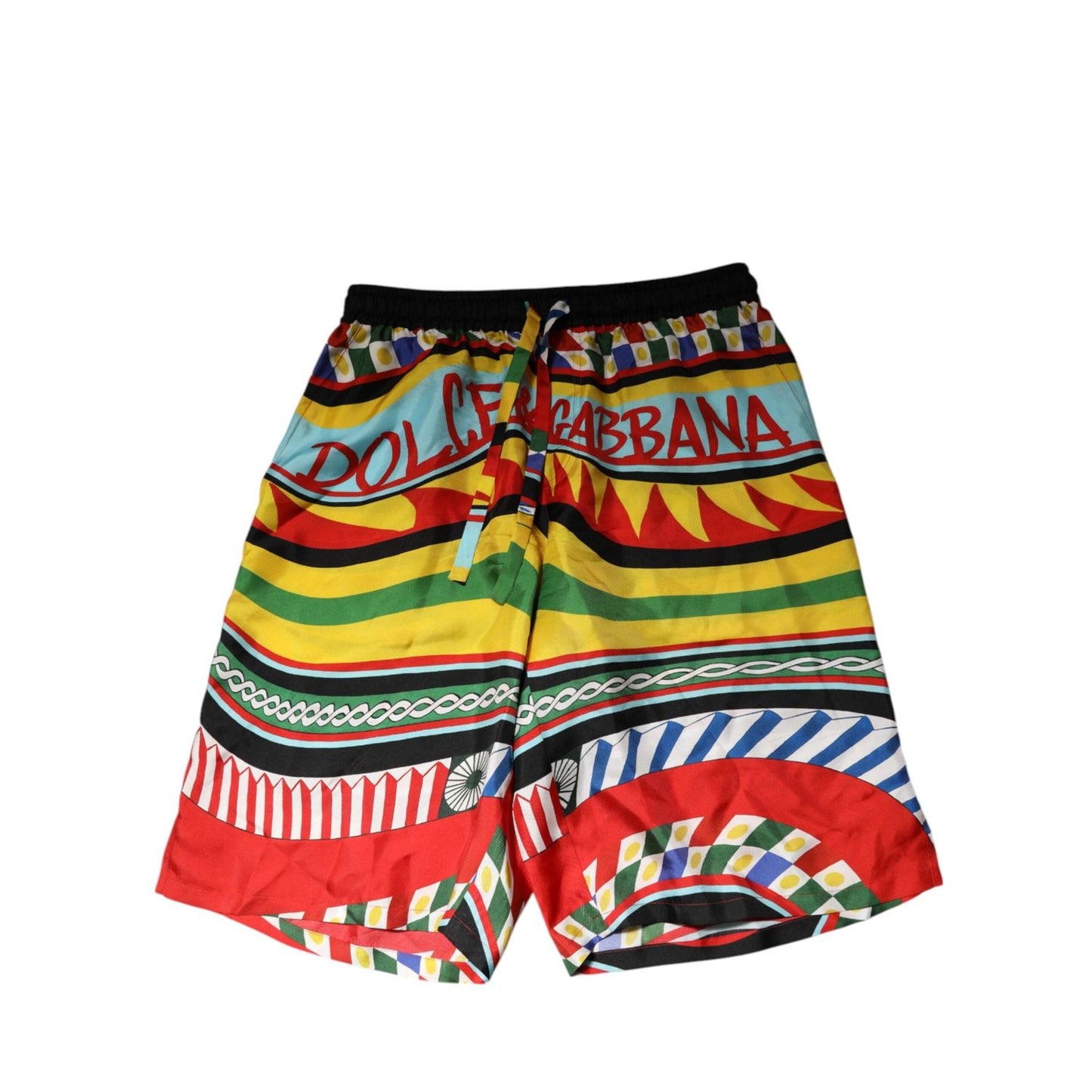 Dolce & Gabbana Multicolor Sicilian Carretto Shorts Swimwear BIK1694-48