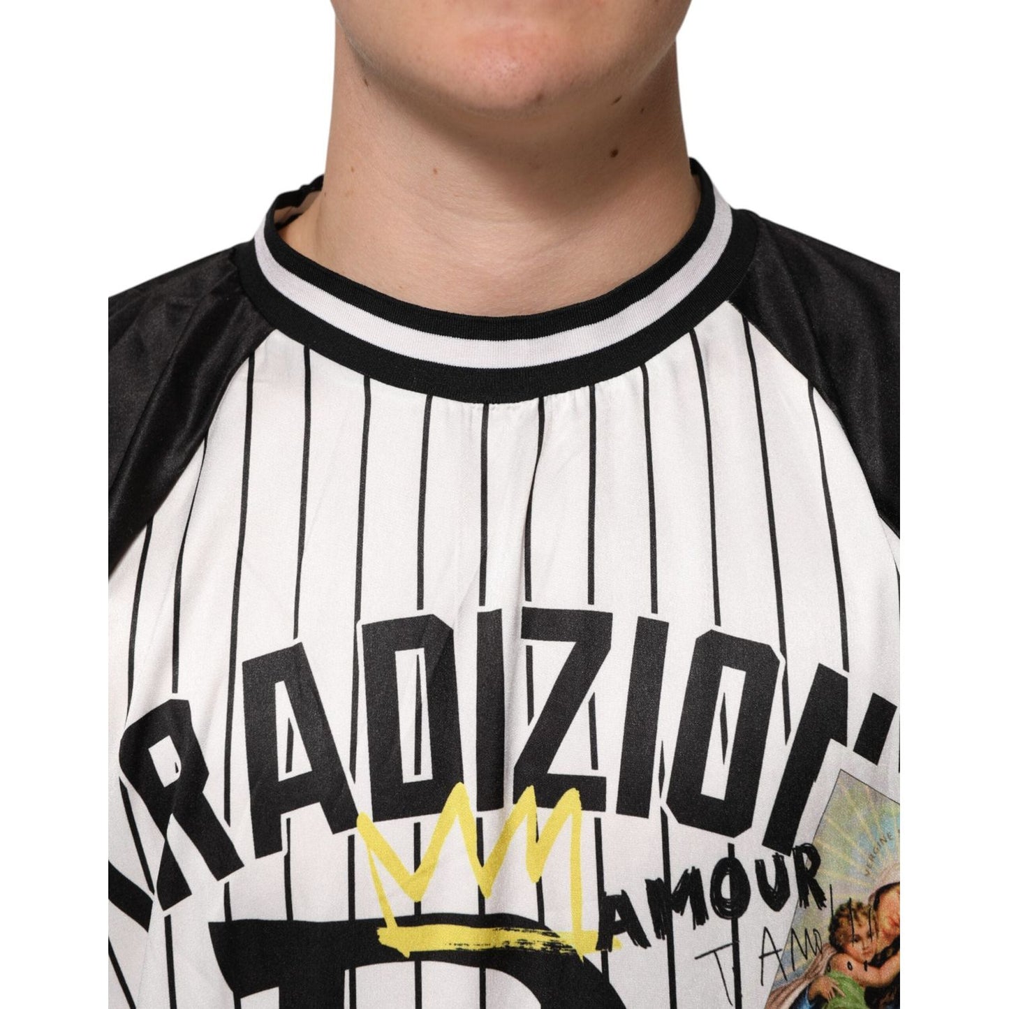 Dolce & Gabbana Tradizione Graffiti Print Oversized Men T-shirt TSH91296-50