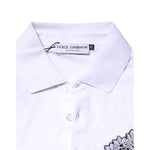 Dolce & Gabbana White Cotton DG Heart Logo Embroider T-shirt TSH90619-52