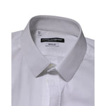 Dolce & Gabbana White Cotton GOLD Long Sleeves Formal Men Shirt TSH90814-40