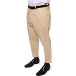 Don The Fuller Beige HOUSTON Men Cropped Dress Pants PAN75619-38