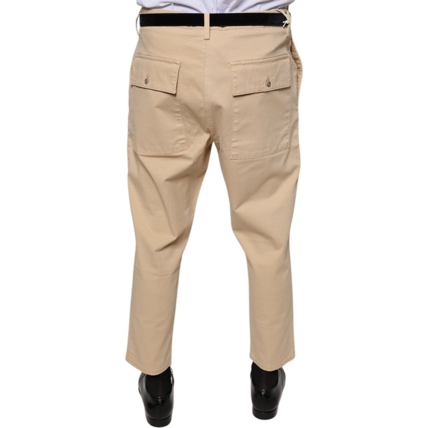 Don The Fuller Beige HOUSTON Men Cropped Dress Pants PAN75619-38