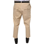 Don The Fuller Beige HOUSTON Men Cropped Dress Pants PAN75619-38