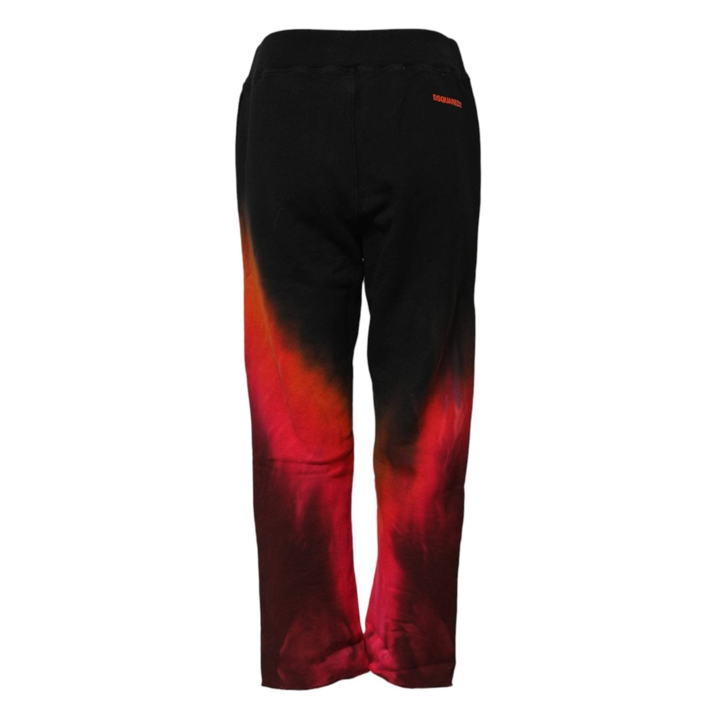 Dsquared² Black Red Cotton Straight Fit Jogger Pants PAN74497-38