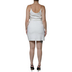 Elisabetta Franchi White Sleeveless Bodycon Sheath Mini Dress DR281372-42