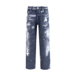 Emporio Armani Denim print Pants EM-EM001230AF19317FB314-W29