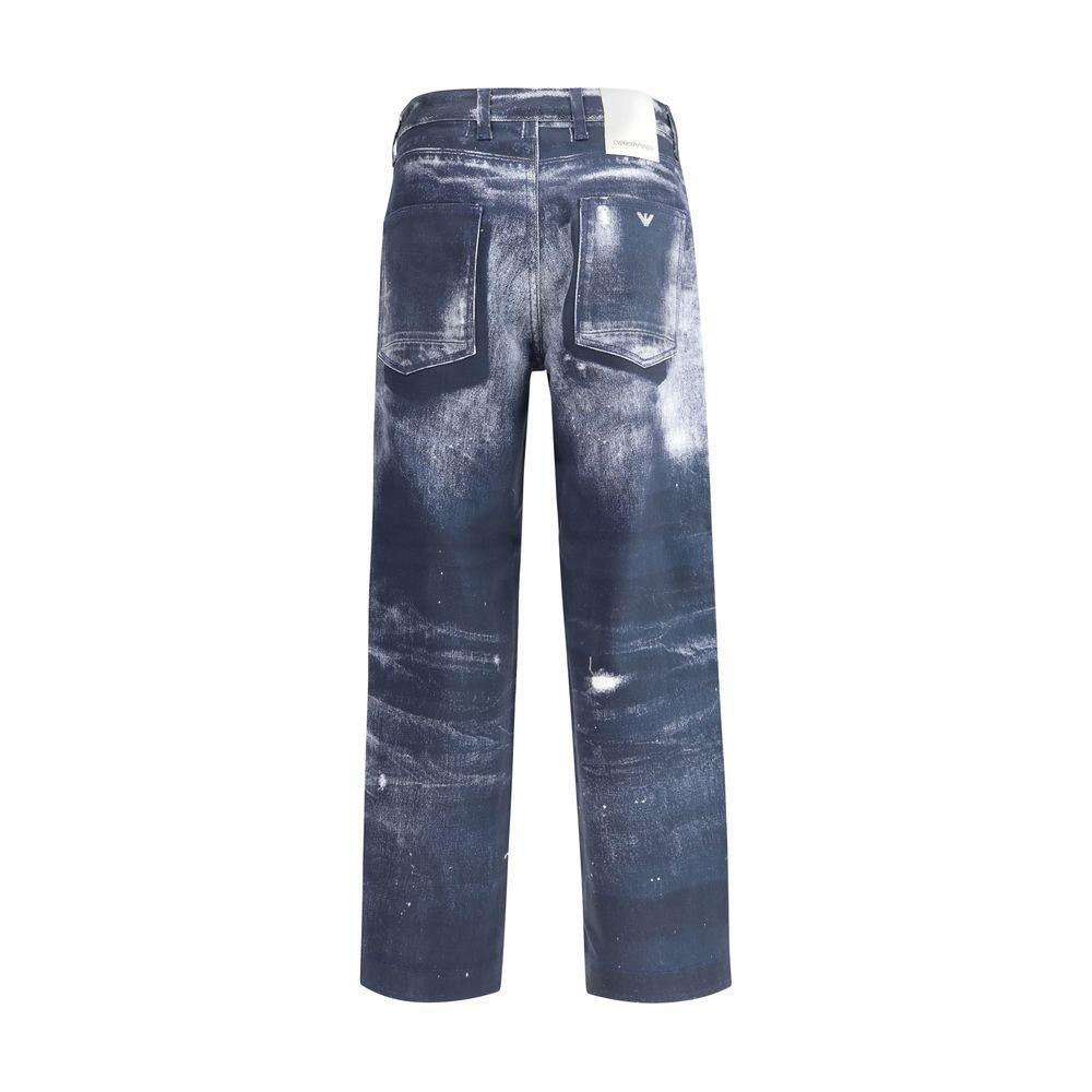 Emporio Armani Denim print Pants EM-EM001230AF19317FB314-W29