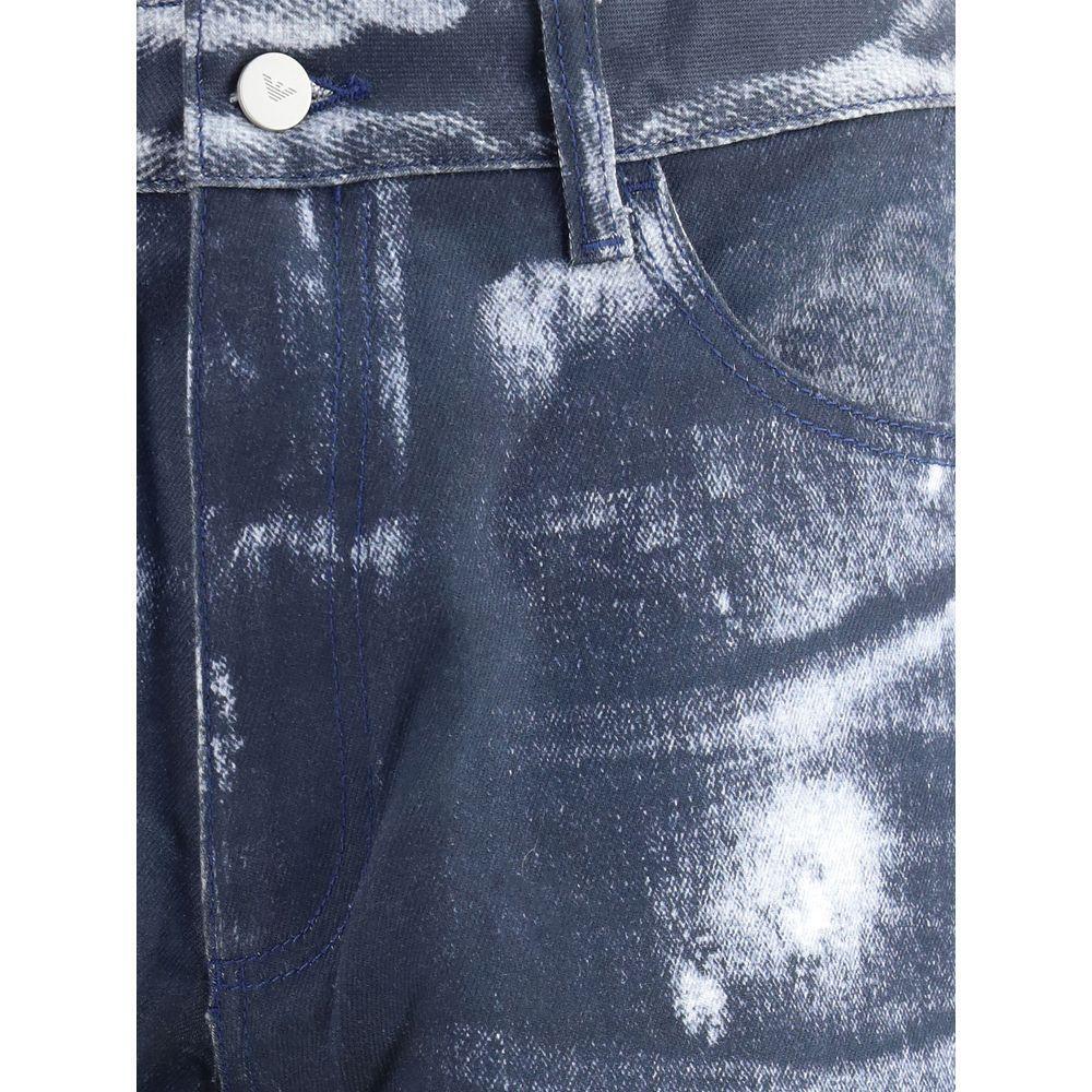 Emporio Armani Denim print Pants EM-EM001230AF19317FB314-W29