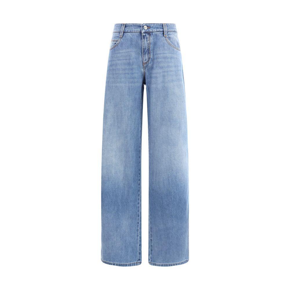 Ermanno Scervino Wide leg Jeans ER-D477P367GKW94037-IT40 | M