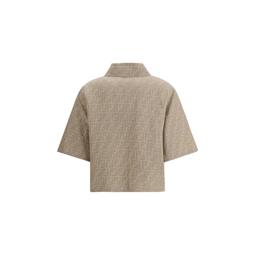 Fendi Chambray cropped Jacket FE-FLF790ASMFF1SAZ-IT40 | M