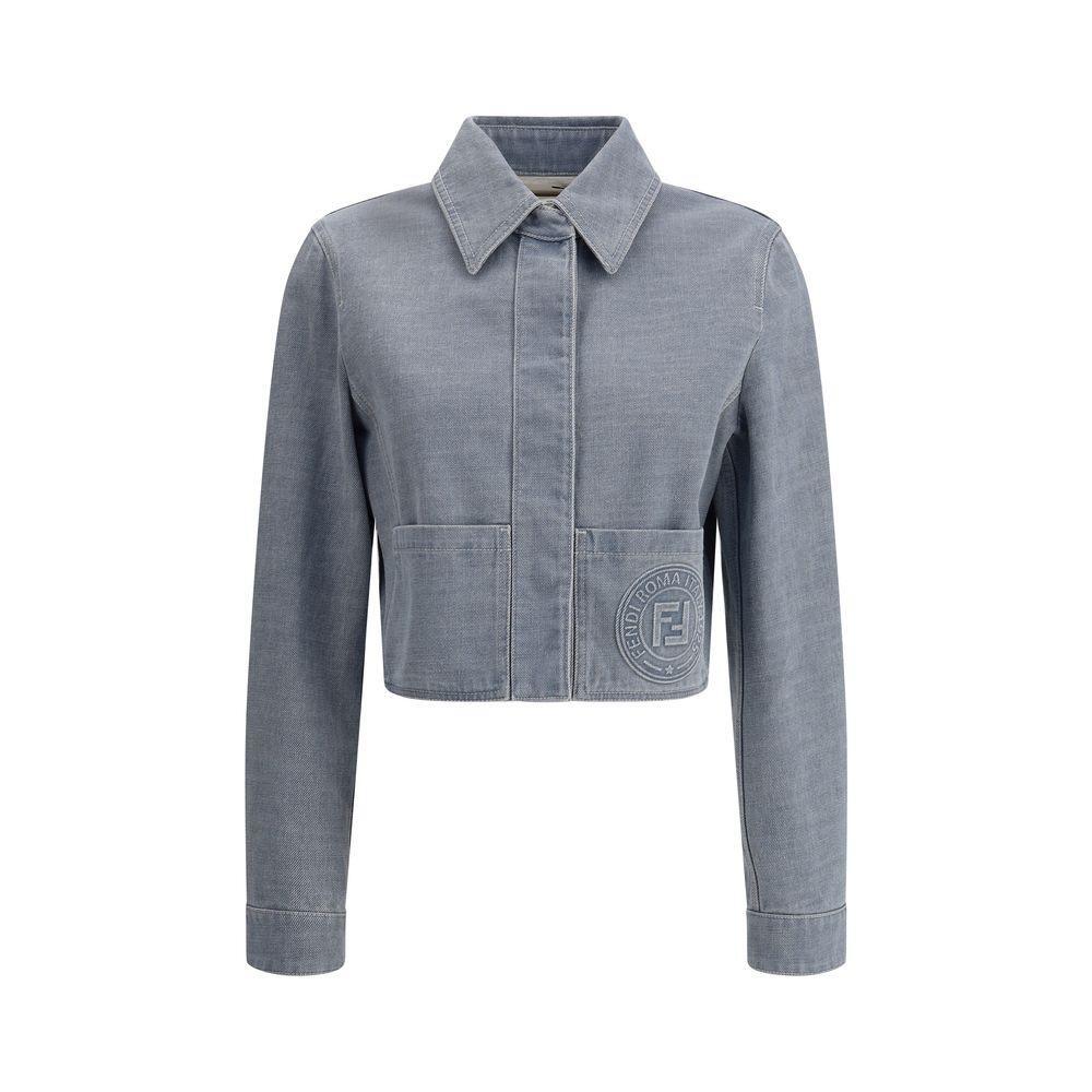 Fendi Cropped denim Jacket FE-FLF811ASMBF1RX3-IT40 | M