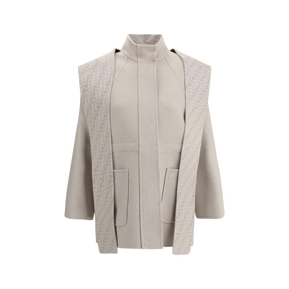 Fendi Wool Coat with removable hood FE-FJ7587A5HDF1MYZ-IT38 | S
