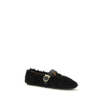 Ferragamo Gancini-embellished Ballerinas FE-787502001-EU35.5/US5.5