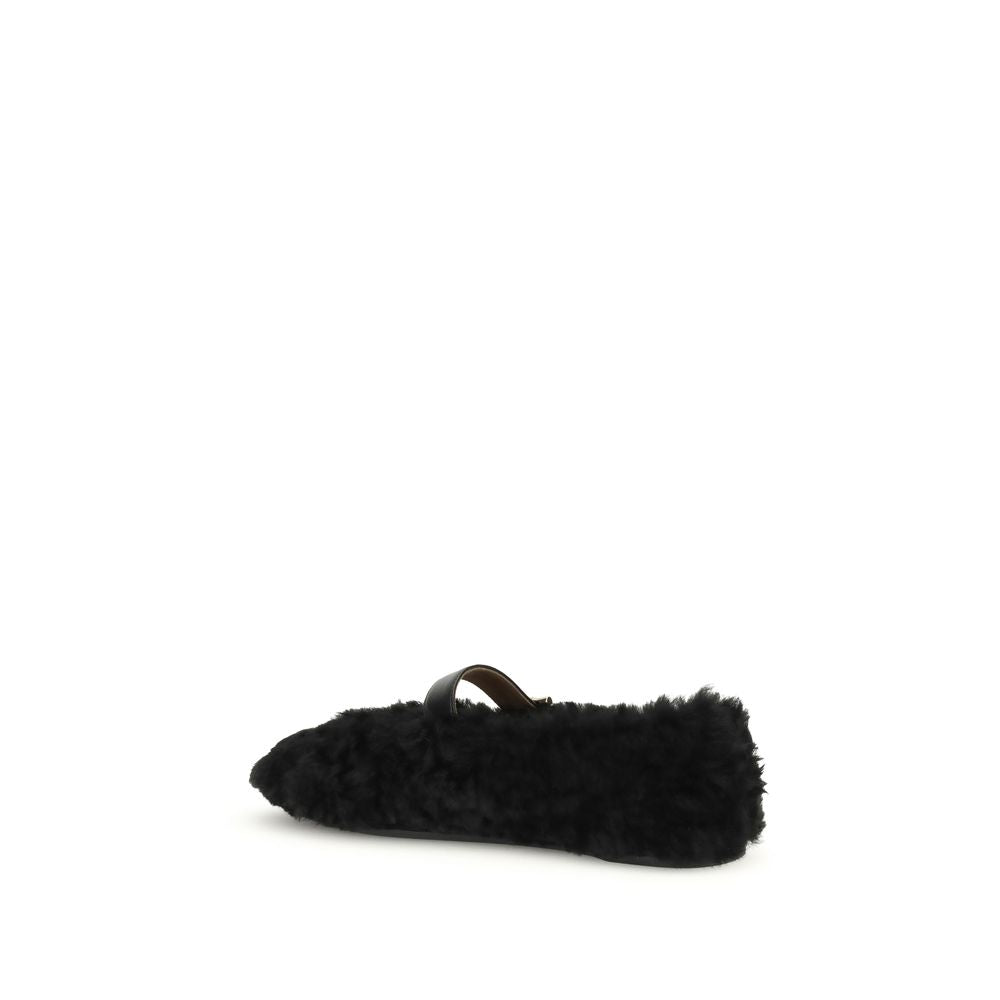 Ferragamo Gancini-embellished Ballerinas FE-787502001-EU35.5/US5.5