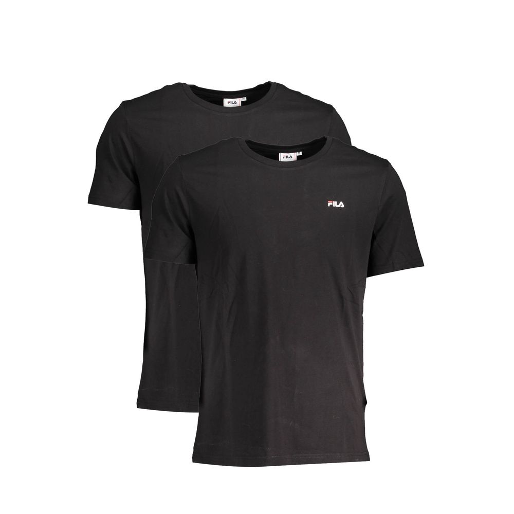 Fila Black Cotton Men TShirt FI-19784-L
