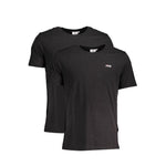 Fila Black Cotton Men TShirt FI-19784-L