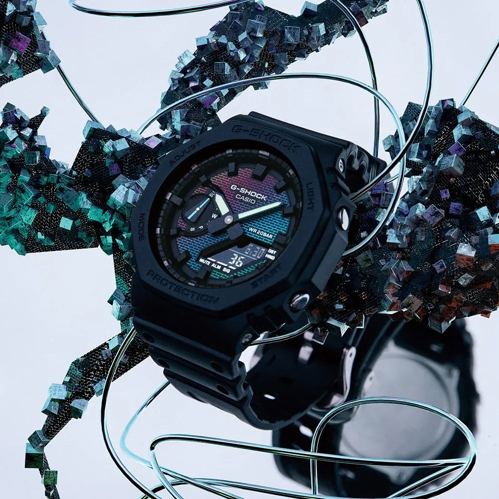CASIO G-SHOCK Mod. OAK - RAINBOW BRICK WALL SERIE GA-2100RW-1AER