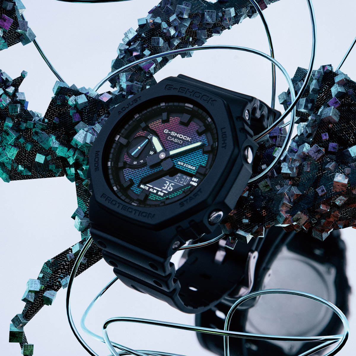 CASIO G-SHOCK Mod. OAK - RAINBOW BRICK WALL SERIE GA-2100RW-1AER