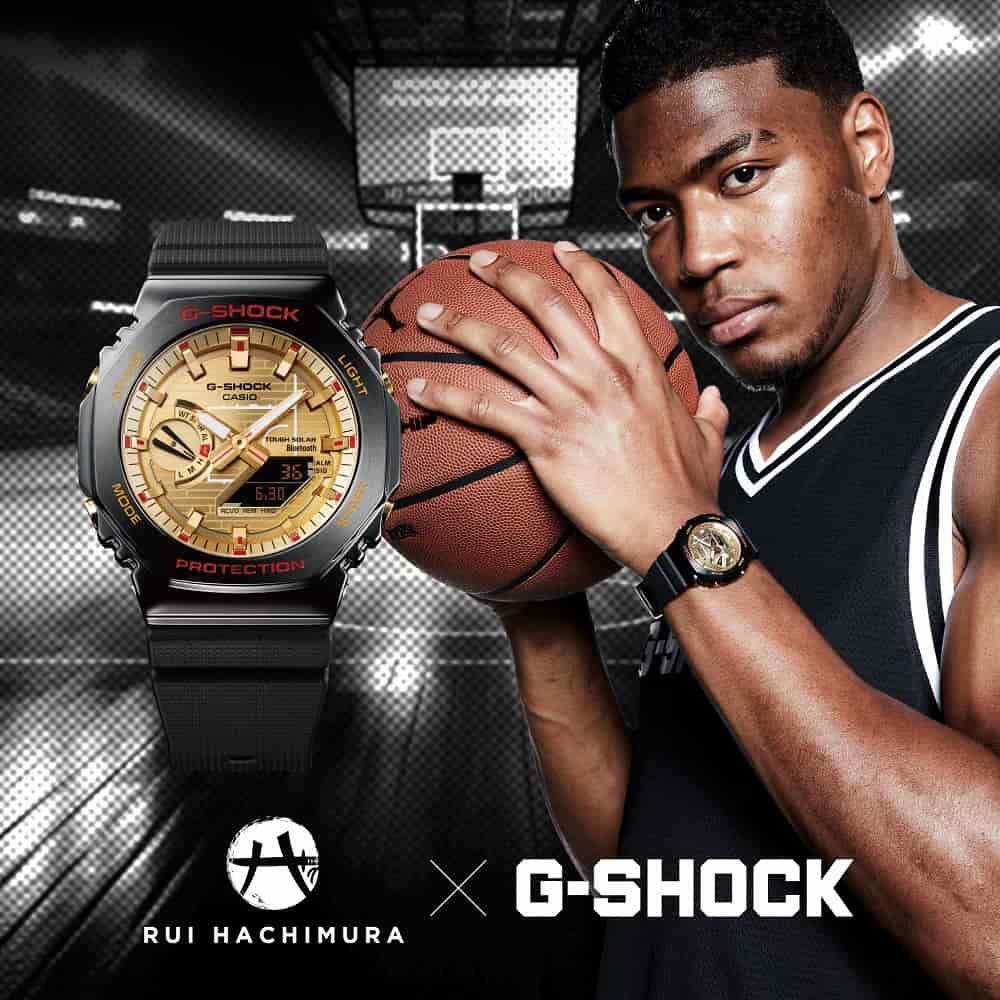 G-SHOCK Mod. OAK TOUGH SOLAR Bluetooth - RUI HACHIMURA Limited Edition Special pack. GBM-2100RH-1AER