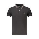 Guess Jeans Black Cotton Polo Shirt GU-39070-M