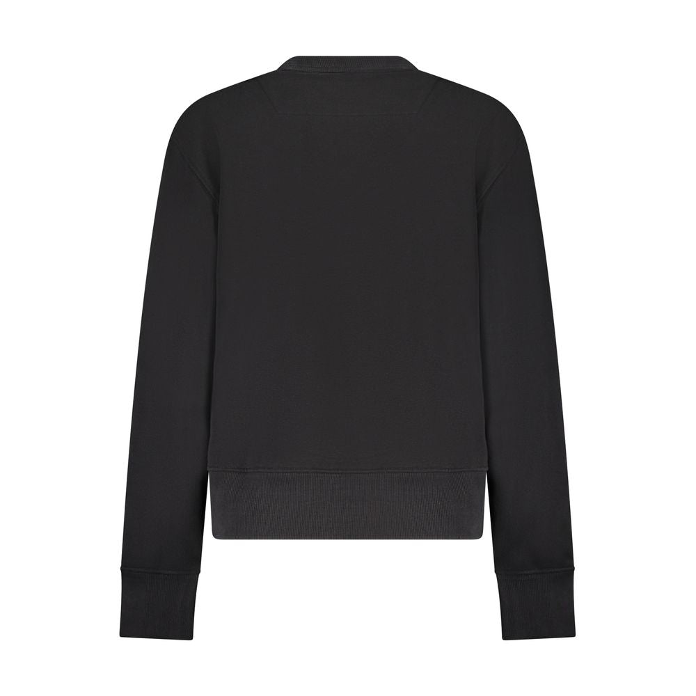 Guess Jeans Black Cotton Women Sweater GU-39651-XL
