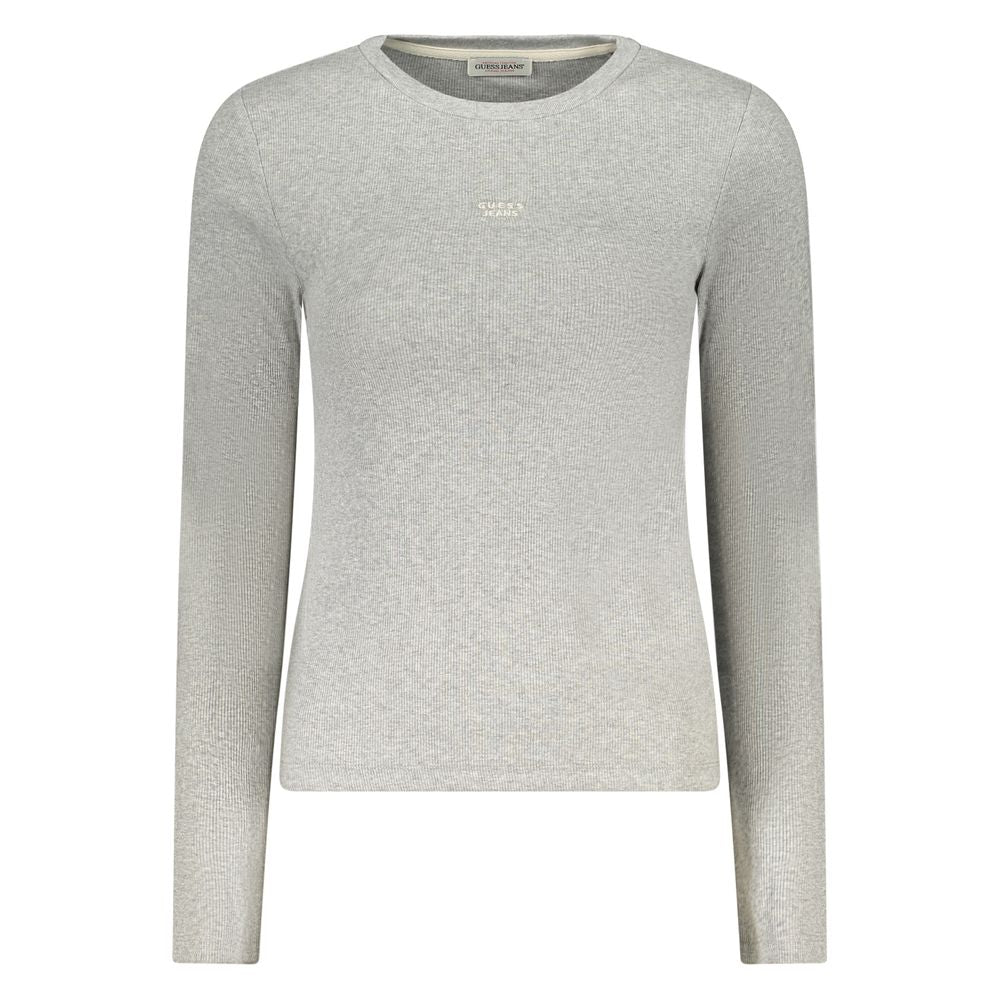 Guess Jeans Gray Cotton Women T-Shirt GU-39641-S