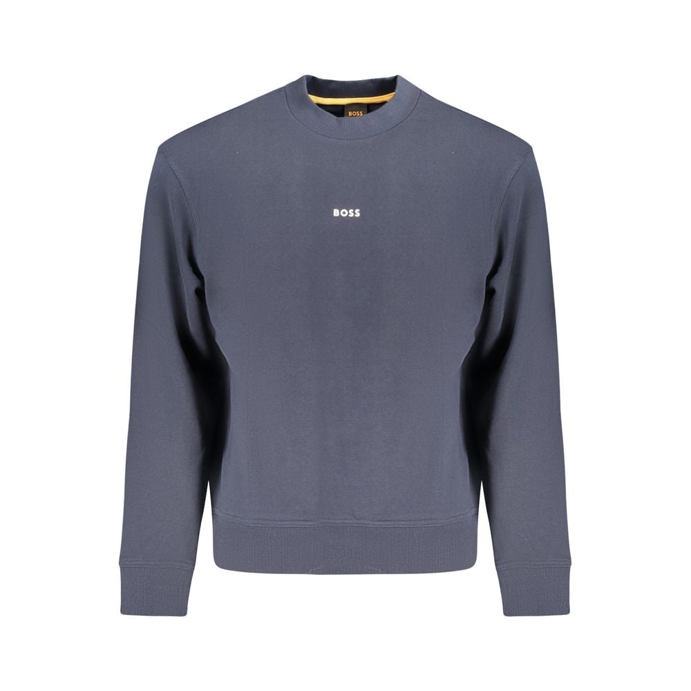 Hugo Boss Blue Cotton Men Sweater BO-33884-S